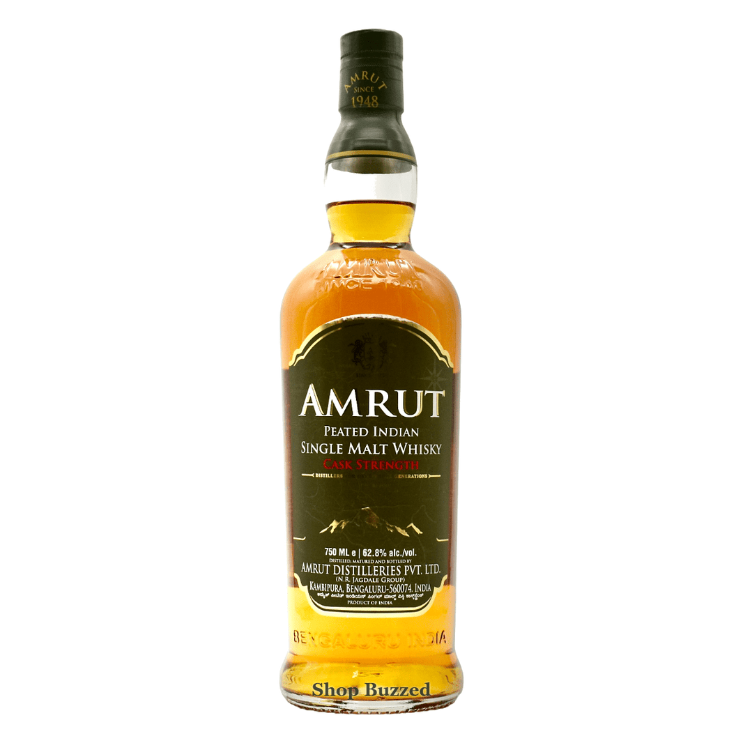 Amrut Peated Cask Strength Indian Single Malt Whisky 750ml - Shop Buzzed