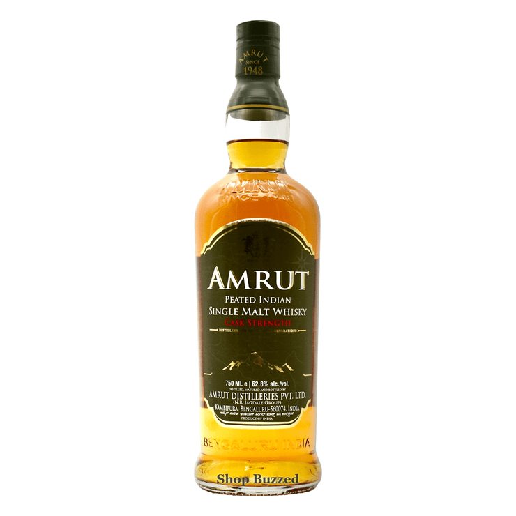 Amrut Peated Cask Strength Indian Single Malt Whisky 750ml - Shop Buzzed