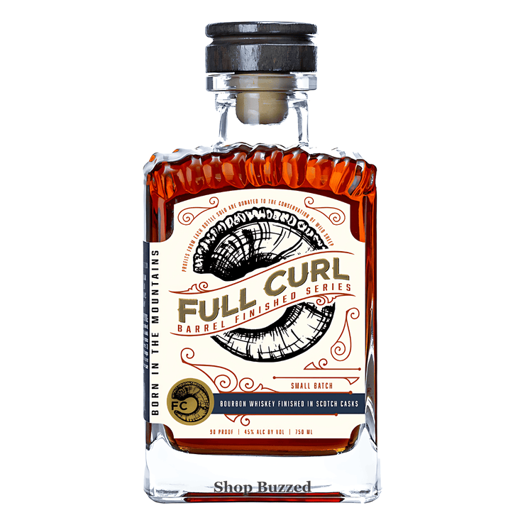 Full Curl Barrel Finished Series Bourbon Whiskey Finished In Scotch Casks 750ml - Shop Buzzed