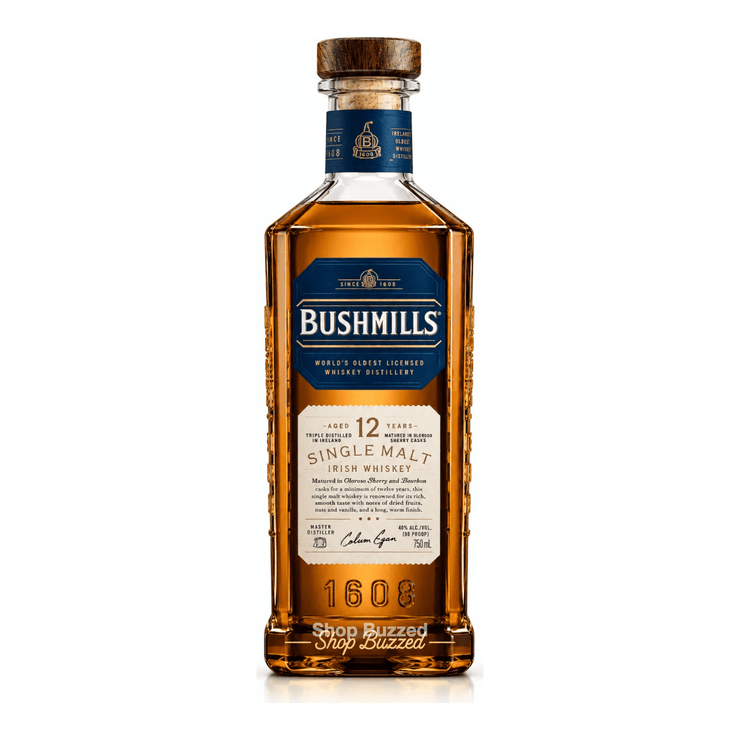 Bushmills Single Malt Irish 12 year 750 ml - Shop Buzzed