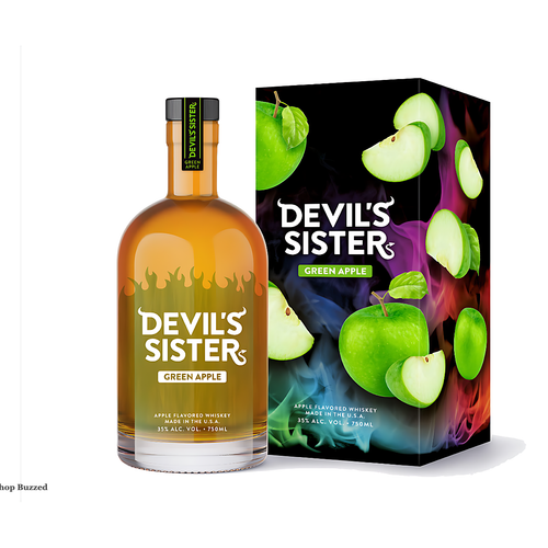 Devil's Sister Green Apple Whiskey 750ml - Shop Buzzed