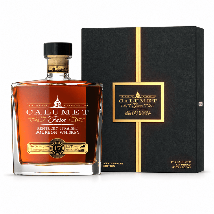 Calumet Farm 17 Year Centennial Bourbon Glass Decanter 750ml - Shop Buzzed