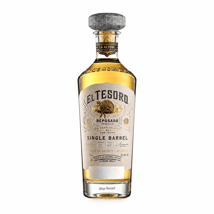 El Tesoro Reposado Single Barrel Limited Edition Tequila Hombre Barrel Select 750 ML - Shop Buzzed