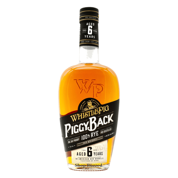 WhistlePig Piggy Back Rye 6 Year 750ml - Shop Buzzed
