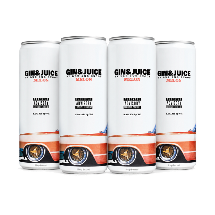 Gin & Juice by Dre and Snoop Melon Cocktail 4 x 355ml