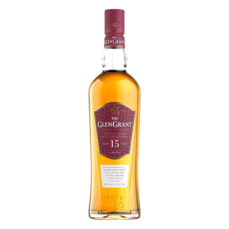 Glen Grant 15 Year Batch Strength Single Malt Scotch Whisky 750ml - Shop Buzzed
