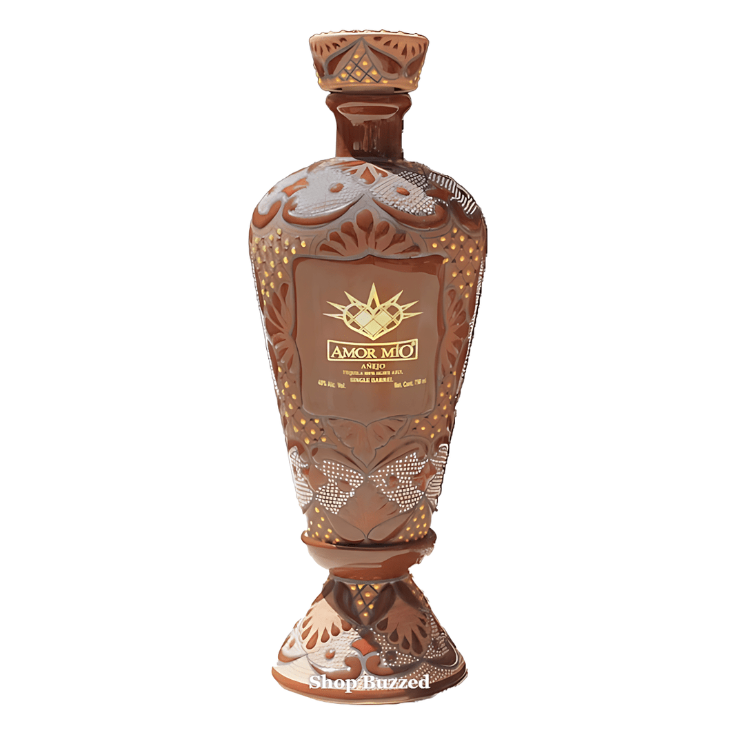 Amor Mio Anejo Single Barrel Ceramic Tequila 750ml - Shop Buzzed