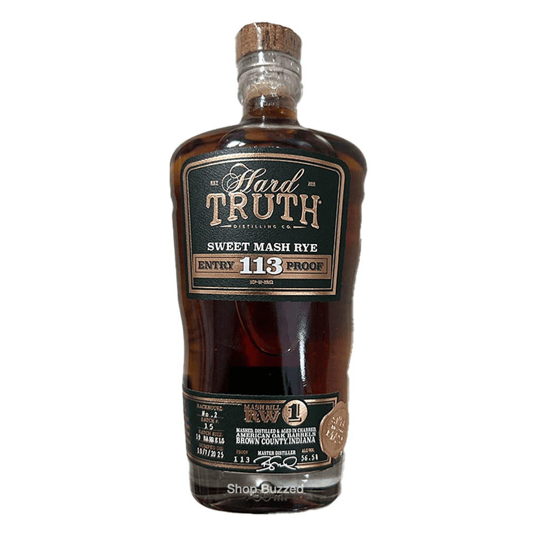 Hard Truth Sweet Mash Rye Whiskey 113 Proof 750ml - Shop Buzzed