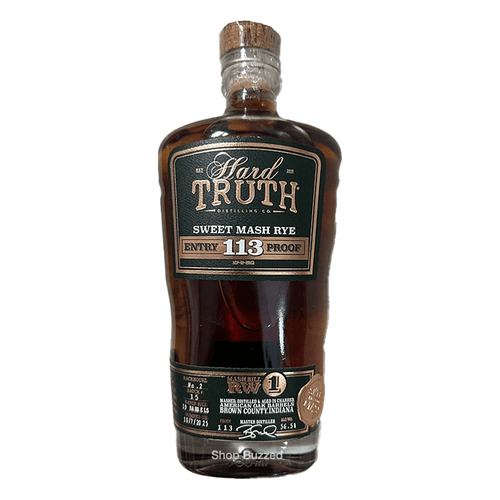 Hard Truth Sweet Mash Rye Whiskey 113 Proof 750ml - Shop Buzzed