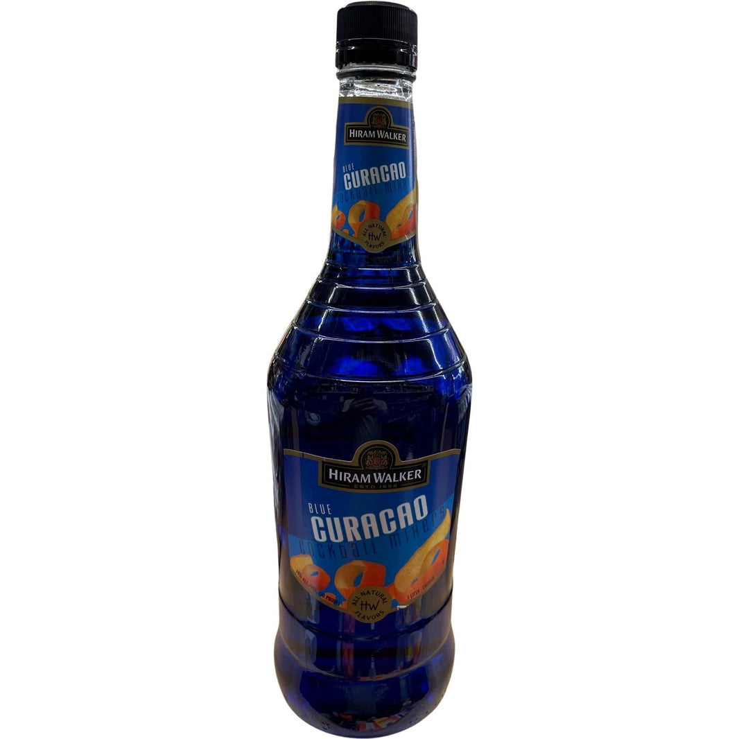 Hiram Walker Blue Curacao 1 L - Shop Buzzed