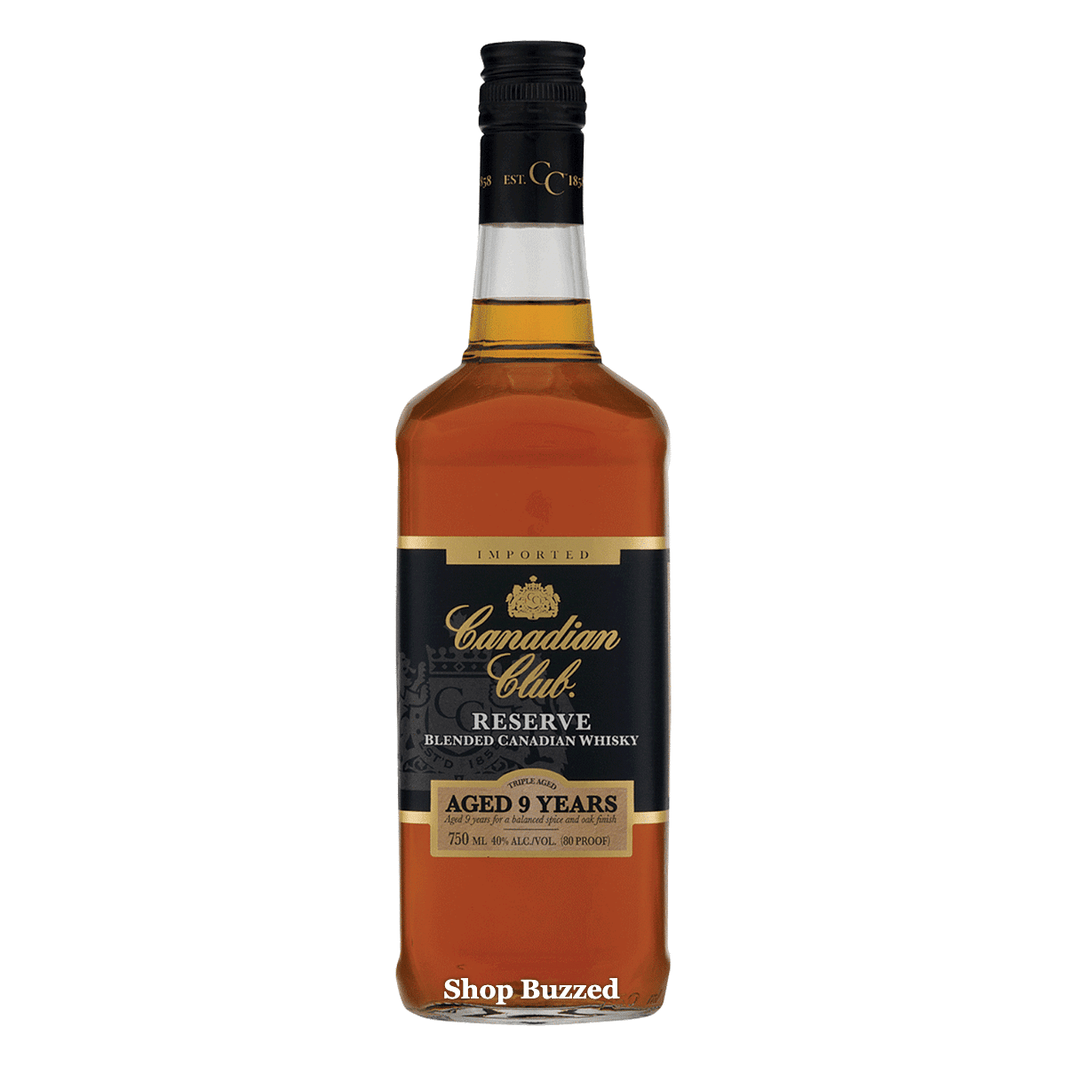 Canadian Club 9 Year Old Reserve Canadian Whisky 750ml - Shop Buzzed