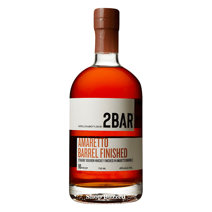 2Bar Amaretto Barrel Finished Straight Bourbon 750ml - Shop Buzzed