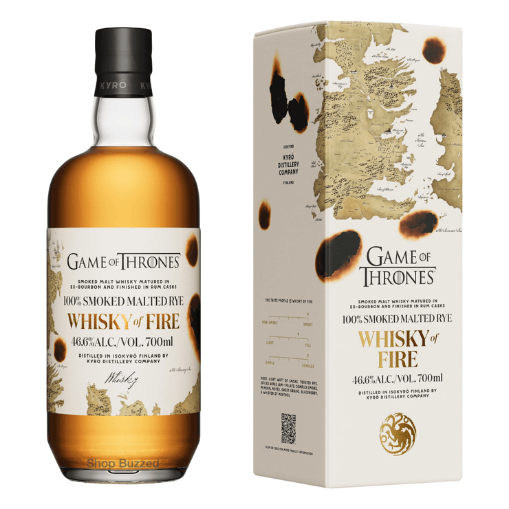 Kyrö Game of Thrones Whisky of Fire Rye Malt Whisky 700ml - Shop Buzzed