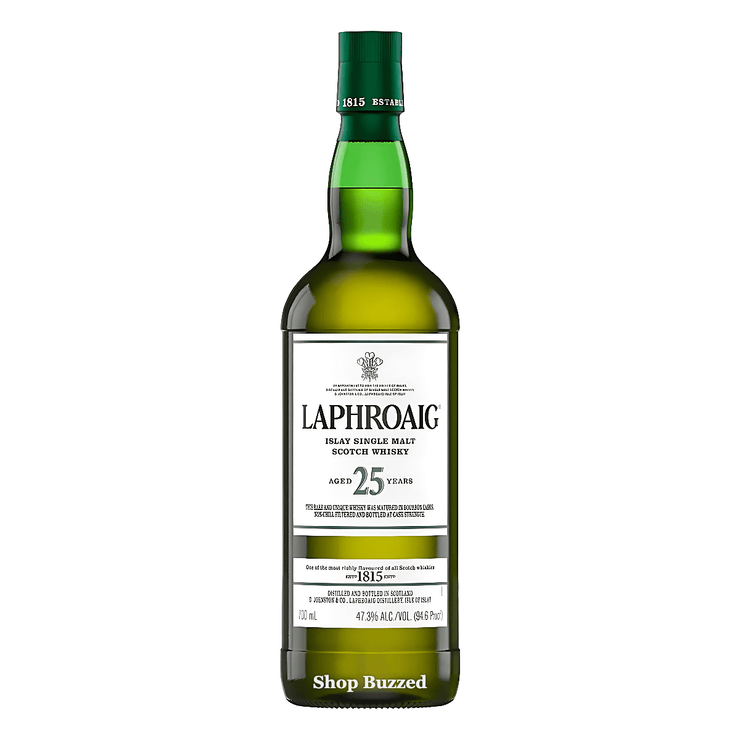 Laphroaig 25 Year Cask Strength Islay Single Malt Scotch 750ml - Shop Buzzed
