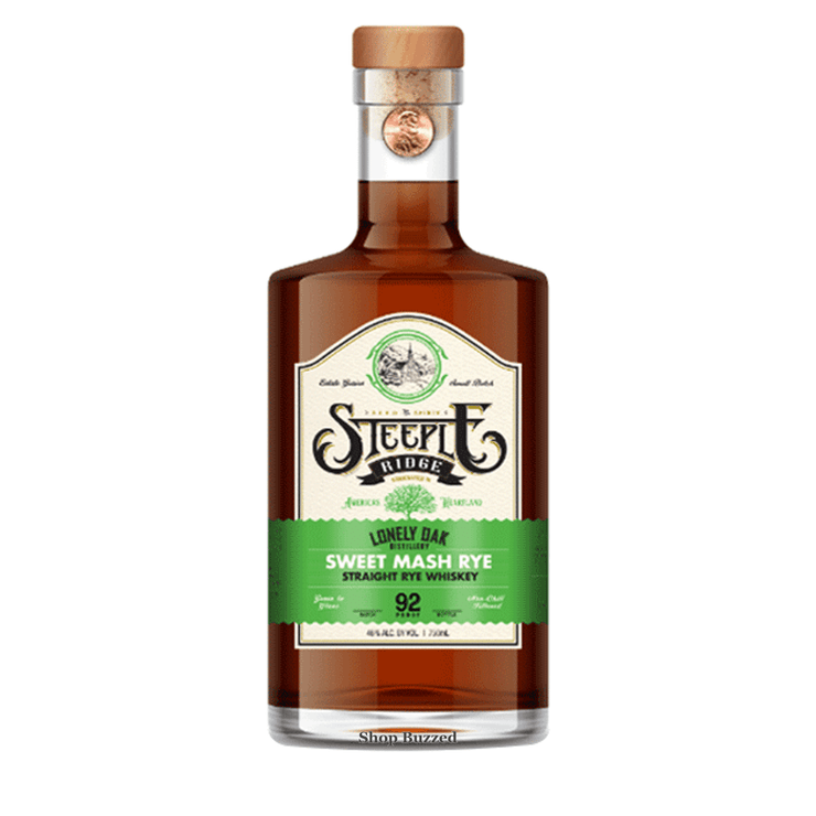 Lonely Oak Steeple Ridge Sweet Mash Rye Whiskey 750ml - Shop Buzzed