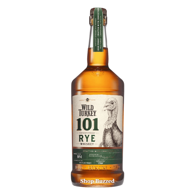 Wild Turkey 101 Rye Whiskey 1L - Shop Buzzed