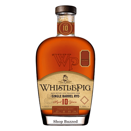 WhistlePig ReserveBar Topflight Series Single Barrel Rye (Barrel No89600) 10 year 750ml - Shop Buzzed