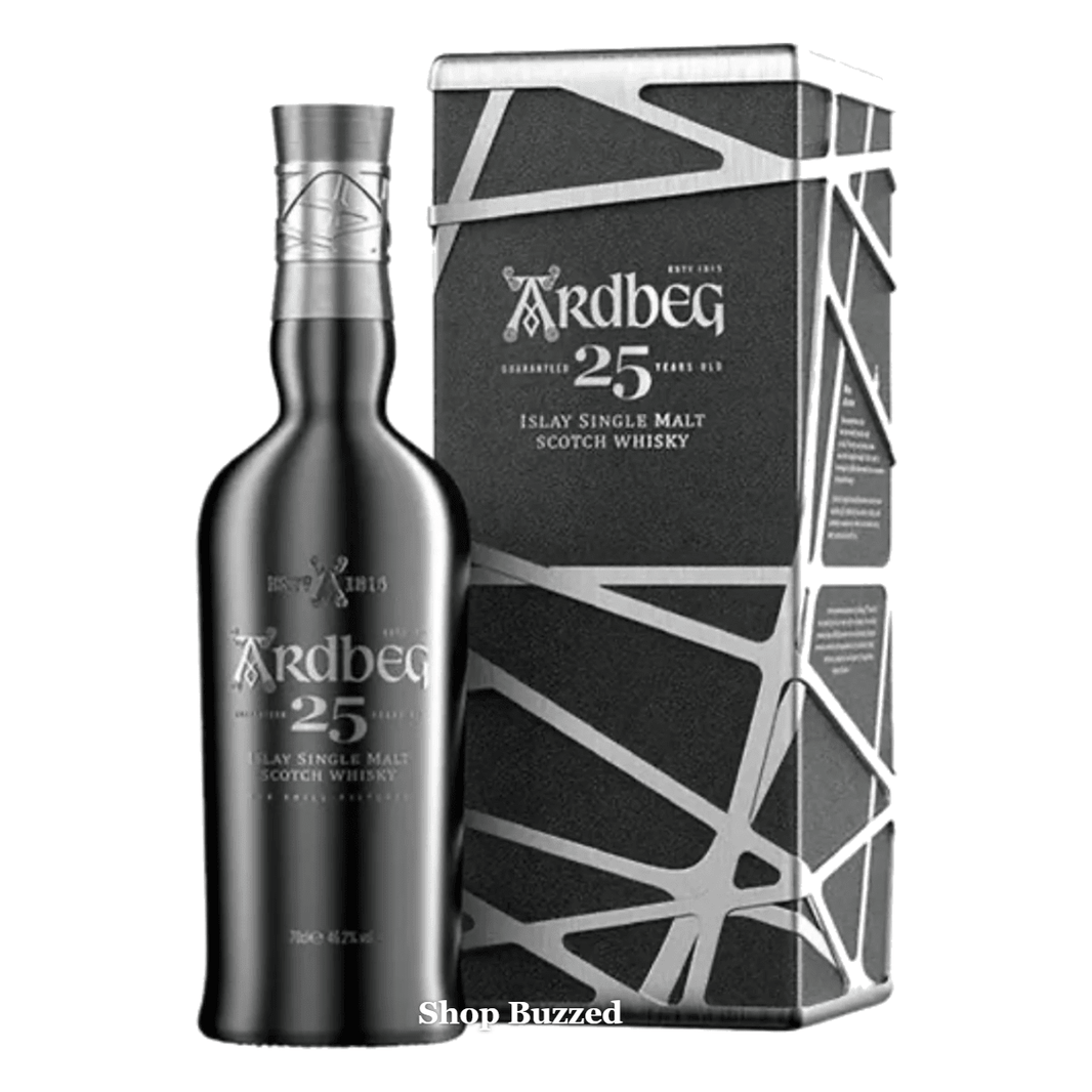 Top Shelf Ardbeg Islay single malt scotch whisky 25 year 750ml - Shop Buzzed