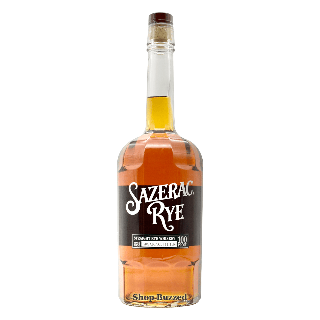 Sazerac Straight Rye Whiskey 100 proof 1L - Shop Buzzed