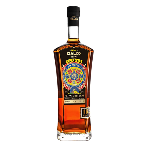 Ron Izalco Rum 18 year Cask Strength Private Reserve 750ml - Shop Buzzed