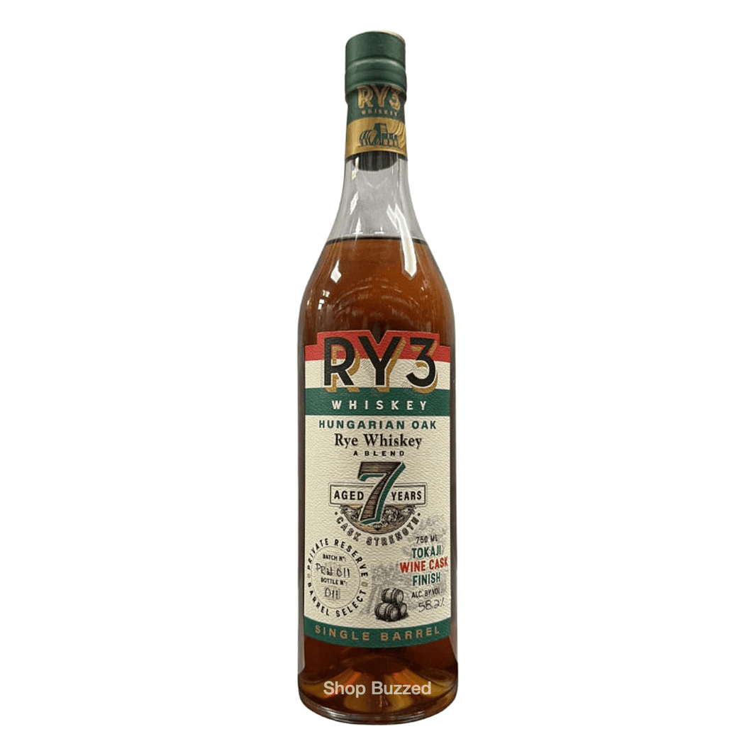 RY3 7 Year Tokaji Wine Cask Finish Single Barrel Rye Whiskey 750ml - Shop Buzzed