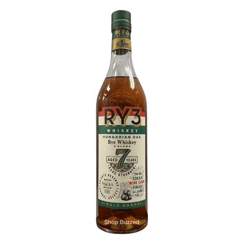RY3 7 Year Tokaji Wine Cask Finish Single Barrel Rye Whiskey 750ml - Shop Buzzed