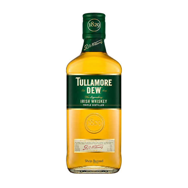 Tullamore D.E.W. Original Irish Whiskey 375ml bottle on a white background with Shop Buzzed watermark