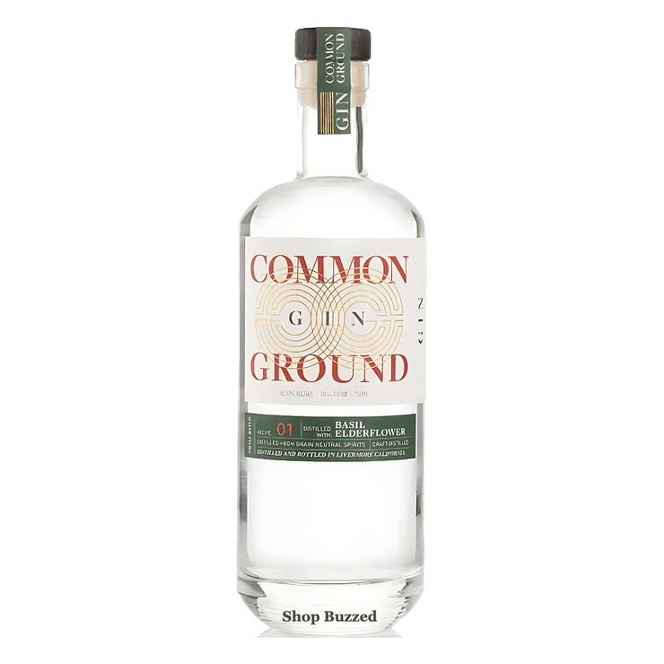 Common Ground Basil Elderflower Gin Small Batch - Shop Buzzed