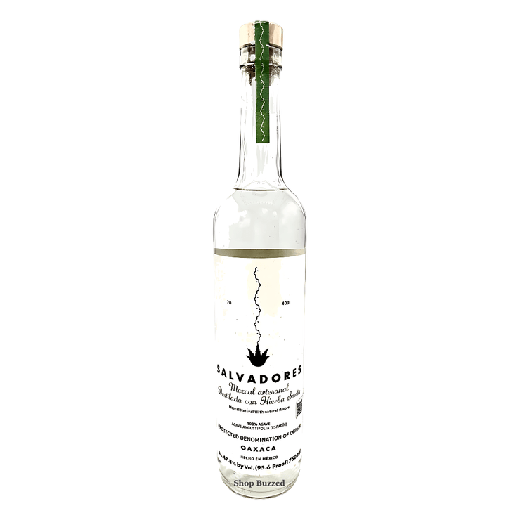 Salvadores Mezcal Artesanal Destilado Con Hierba Santa 750ml - Shop Buzzed
