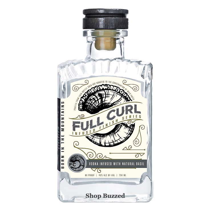 Full Curl Vodka Infused with Natural Basil 750ml - Shop Buzzed