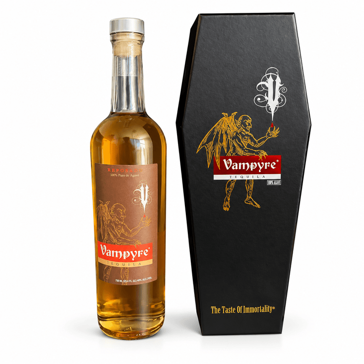 Vampyre Reposado Tequila Coffin Gift Box 750ml - Shop Buzzed