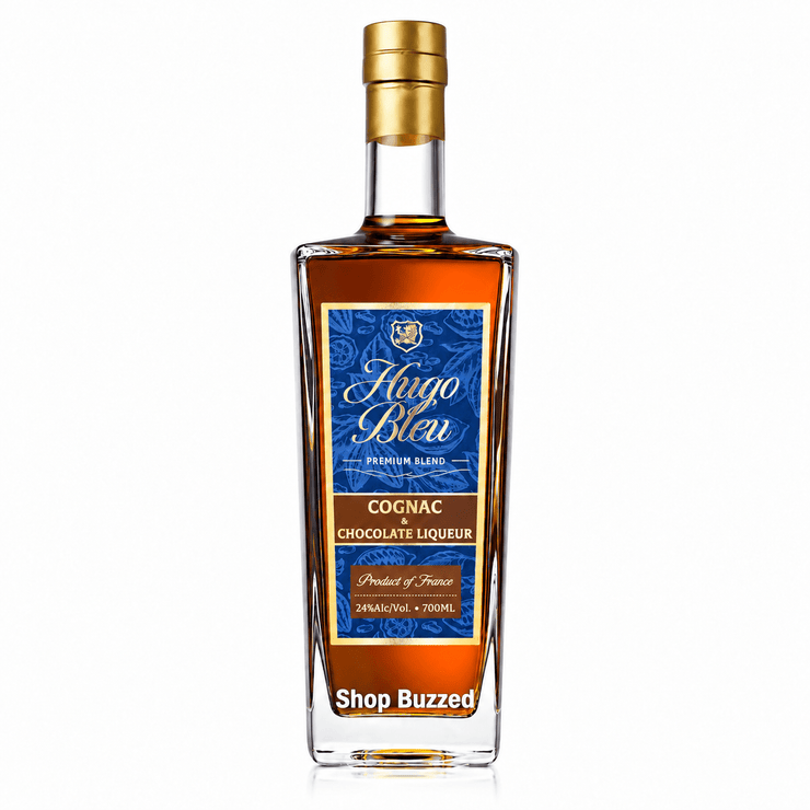 Hugo Bleu Cognac & Chocolate Liqueur 700ml - Shop Buzzed