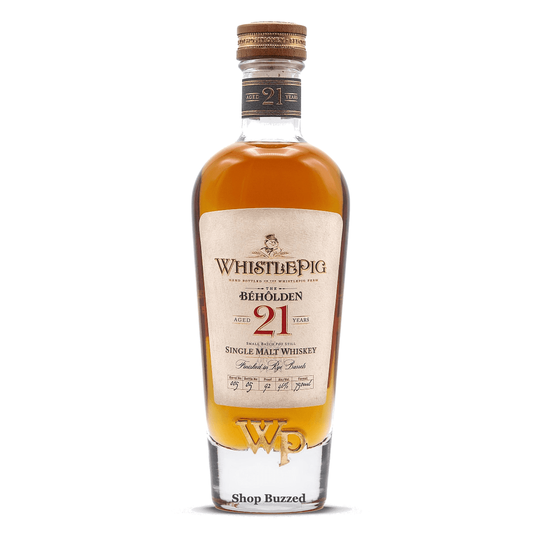 WhistlePig The Beholden 21 Year Single Malt Whiskey 750ml - Shop Buzzed