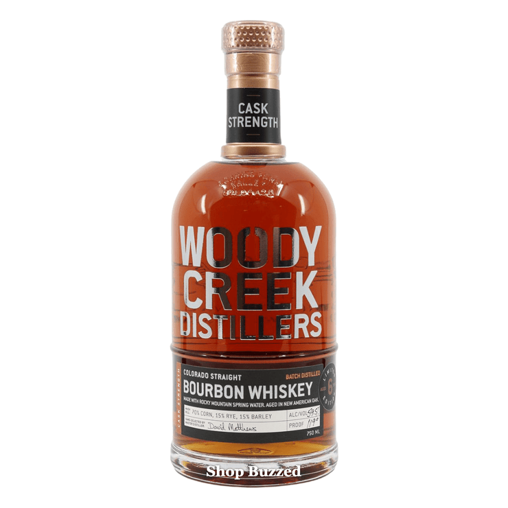 Woody Creek Distillers Limited Edition Cask Strength Colorado Straight Bourbon Whiskey 6 year 750ml - Shop Buzzed