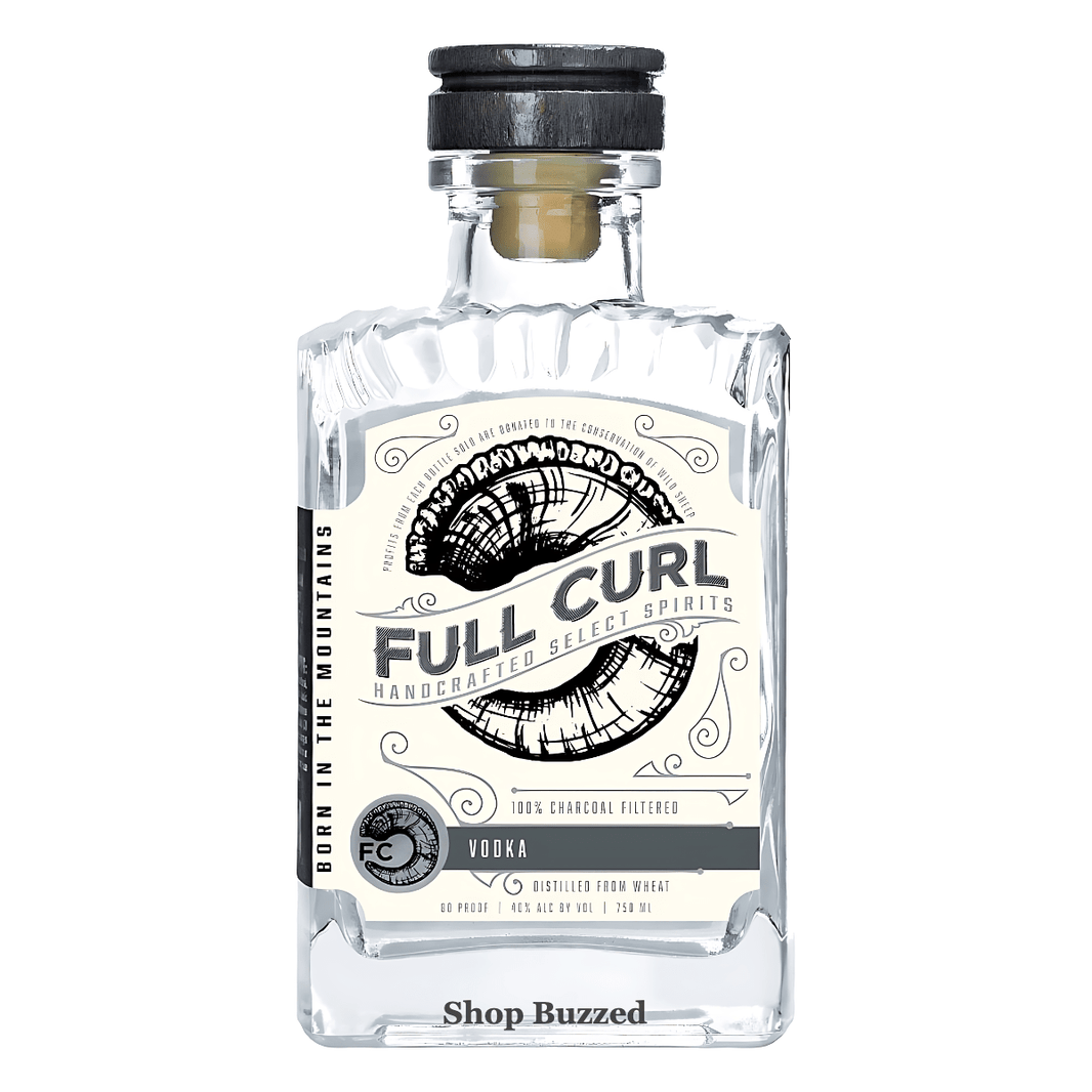 Full Curl Charcoal Filtered Wheat Vodka 750ml - Shop Buzzed