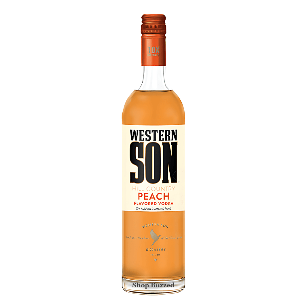 Western Son Peach Vodka 750ml - Shop Buzzed