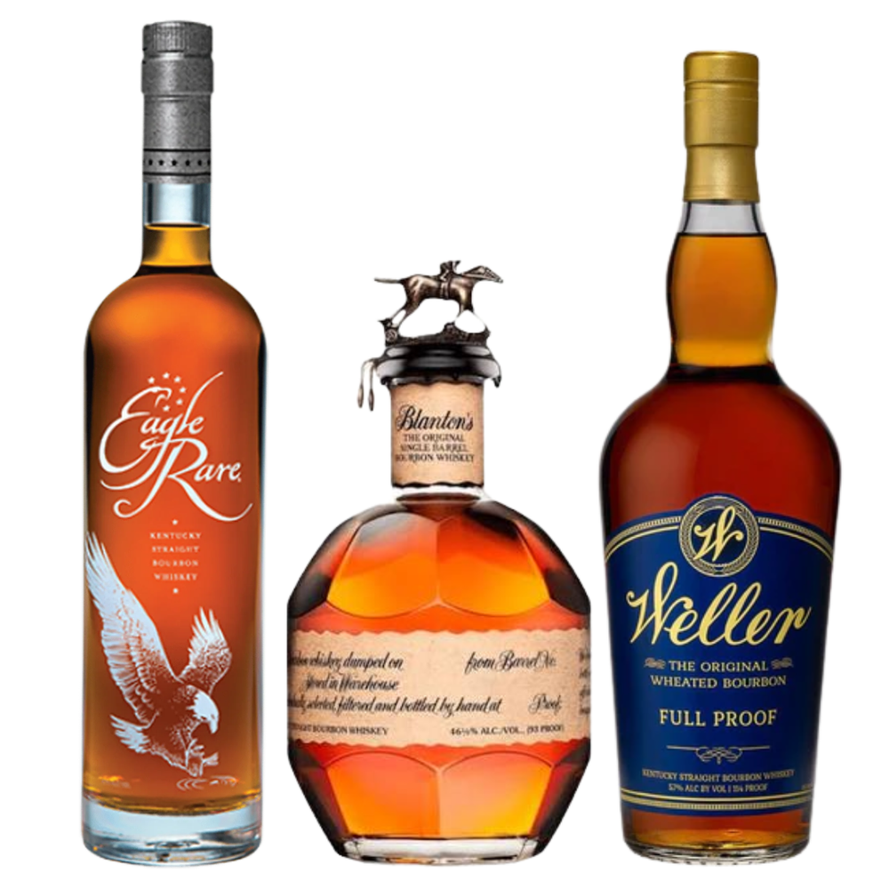 Blanton's Single Barrel Bourbon | Eagle Rare 10 Year | Weller Full Proof Bundle - Shop Buzzed