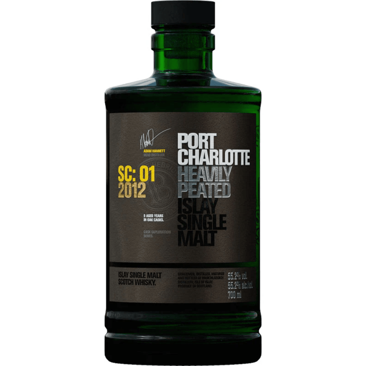 Bruichladdich Port Charlotte Sauternes Cask Heavily Peated Single Malt Scotch Whisky SC:01 2012 750 ml - Shop Buzzed