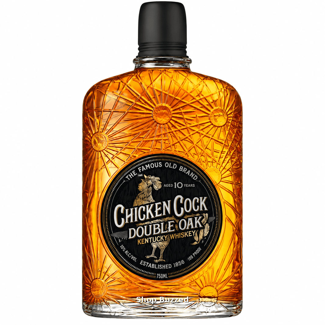 Chicken Cock Double Oak Kentucky Whiskey 10 year 750ml - Shop Buzzed