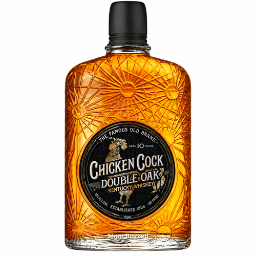 Chicken Cock Double Oak Kentucky Whiskey 10 year 750ml - Shop Buzzed