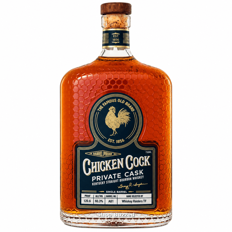 Chicken Cock Raiders Top Flight Private Cask Barrel Proof Kentucky Straight Barrel No A81 750 ML - Shop Buzzed
