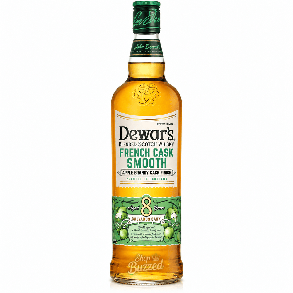 Dewars French Cask Smooth Apple Brandy Cask Finish Calvados Cask Finish 8 year 750 ml - Shop Buzzed