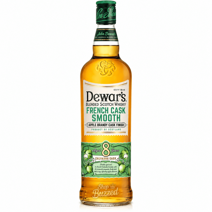 Dewars French Cask Smooth Apple Brandy Cask Finish Calvados Cask Finish 8 year 750 ml - Shop Buzzed