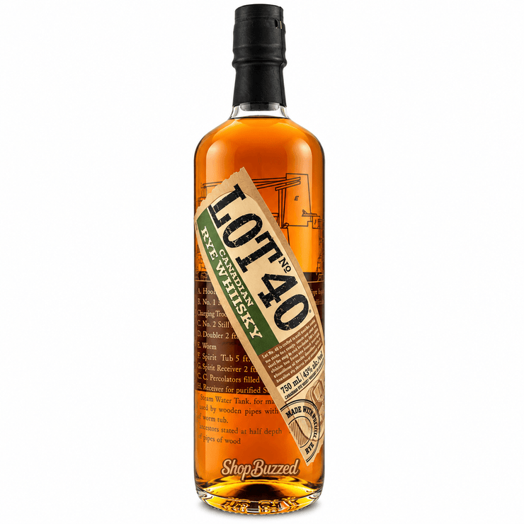Lot No 40 Rye Canadian Whiskey 750 ml - Shop Buzzed