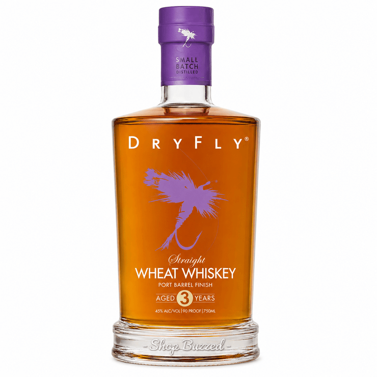 Dry Fly Straight Wheat Whisky PORT BARREL FINISH 3 year 750 ml - Shop Buzzed