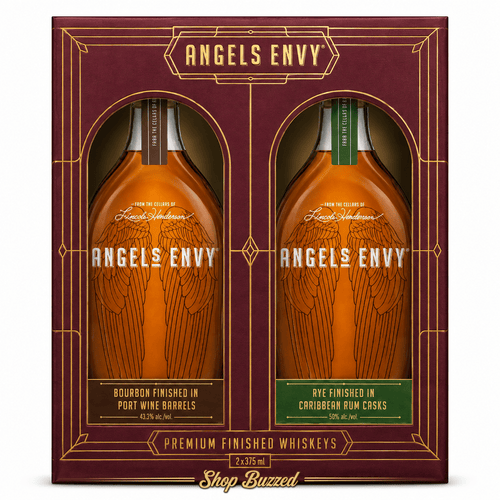 Angels Envy Bourbon and Rye Gift Pack 375 ml - Shop Buzzed