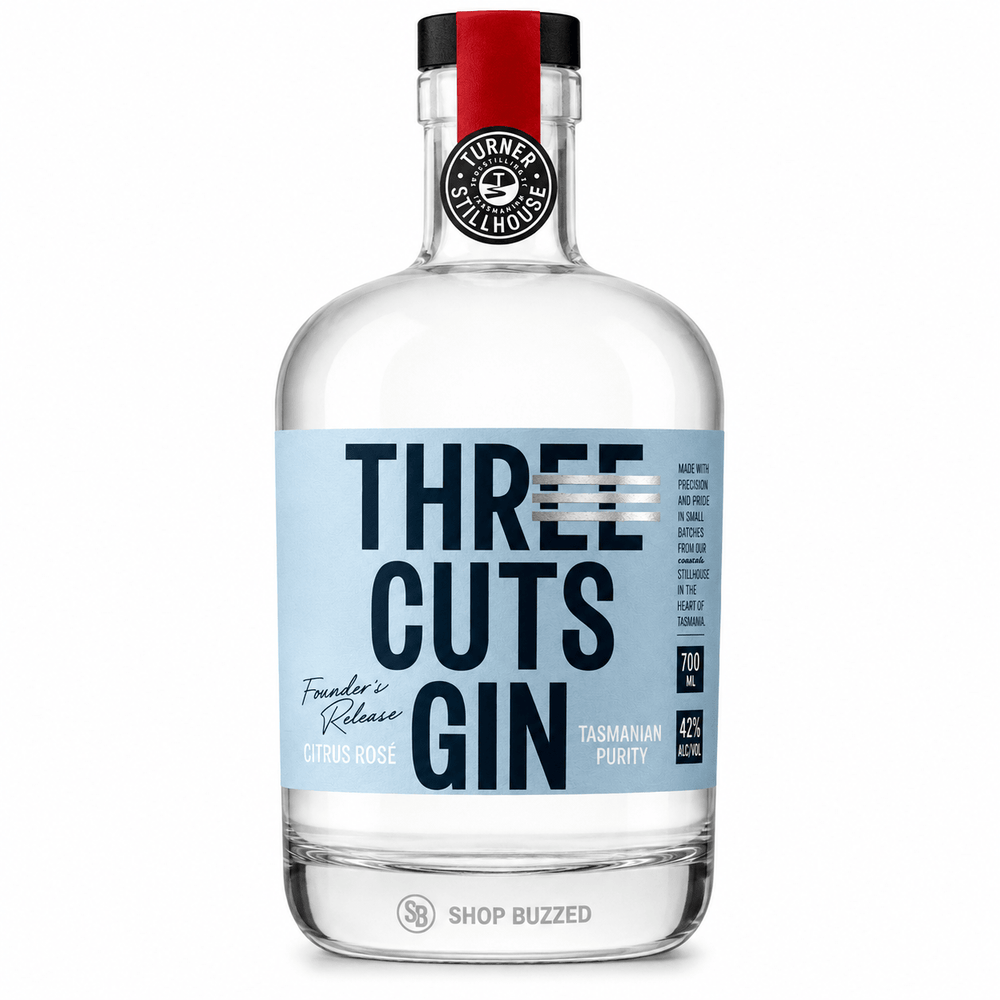 Three Cuts Founder's Release Citrus Rose Tasmania Gin 750 ml - Shop Buzzed