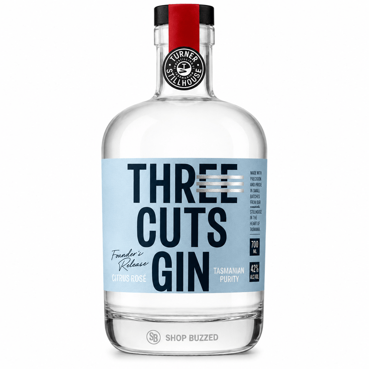 Three Cuts Founder's Release Citrus Rose Tasmania Gin 750 ml - Shop Buzzed