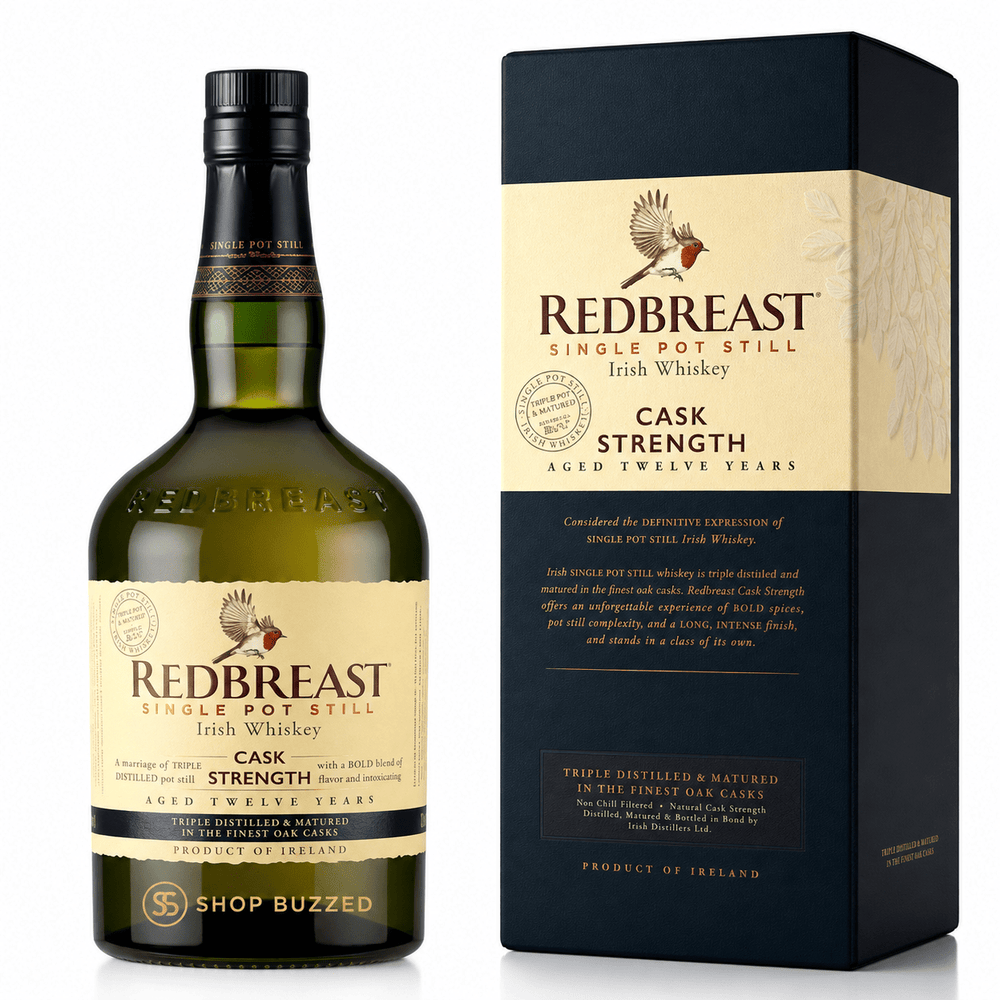 Redbreast 12 Year Strength Irish Whiskey cask strength 750 ml - Shop Buzzed