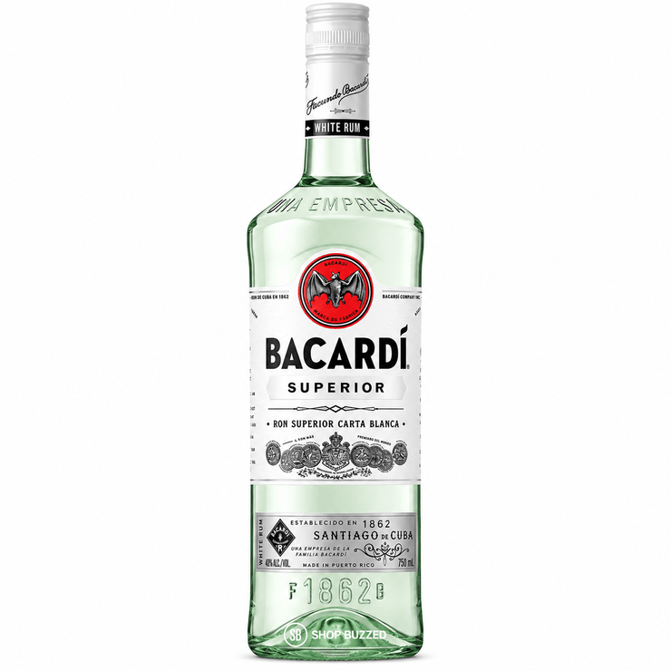 Bacardi Superior White Rum 750 ml - Shop Buzzed